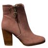 ESCAPE LDS 2 ZIP ANKLE BOOT - BLUSH SUEDE